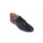 Pantofi barbati casual din piele naturala, culoare bleumarin cu maro - PBDANYBLM